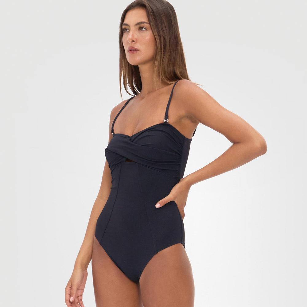 Alice One Piece Ribbed Black - Contessa Volpi X Ellery and Moss